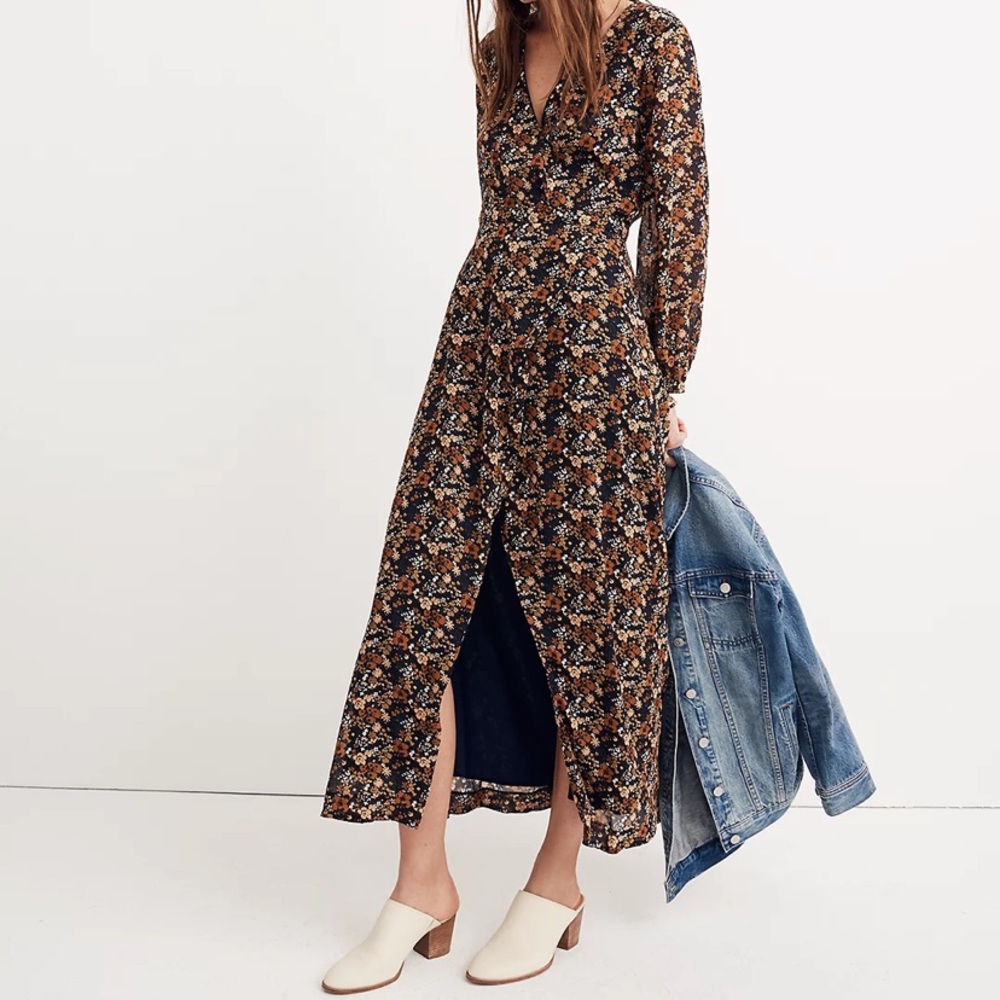 Madewell Nightflower Maxi Dress Prairie Blossoms